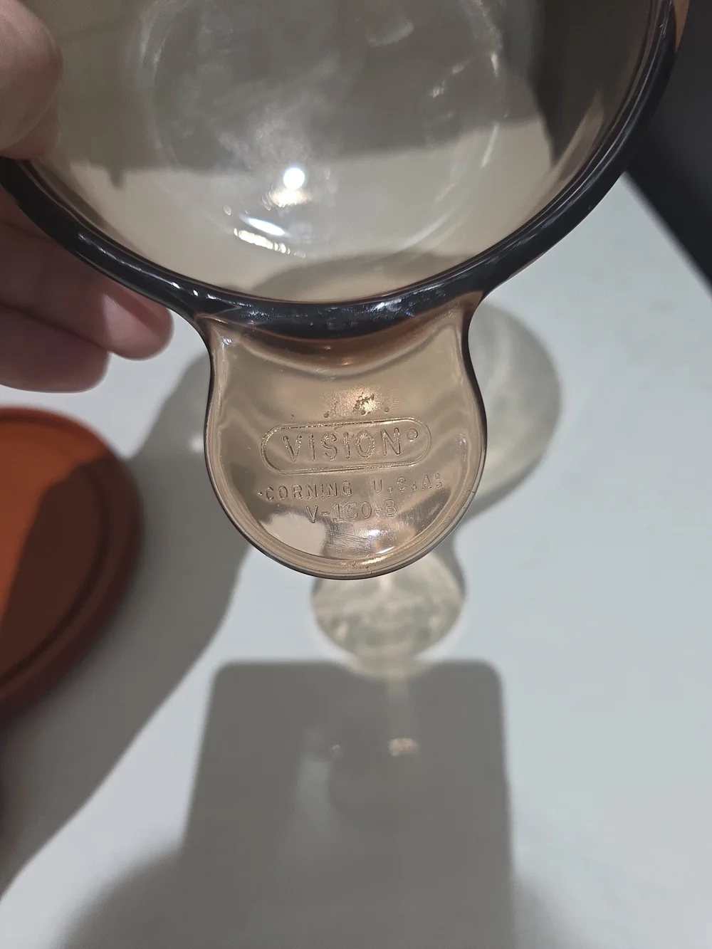 Corningware Brown Round Microwave Heat'n Eat  With Lid